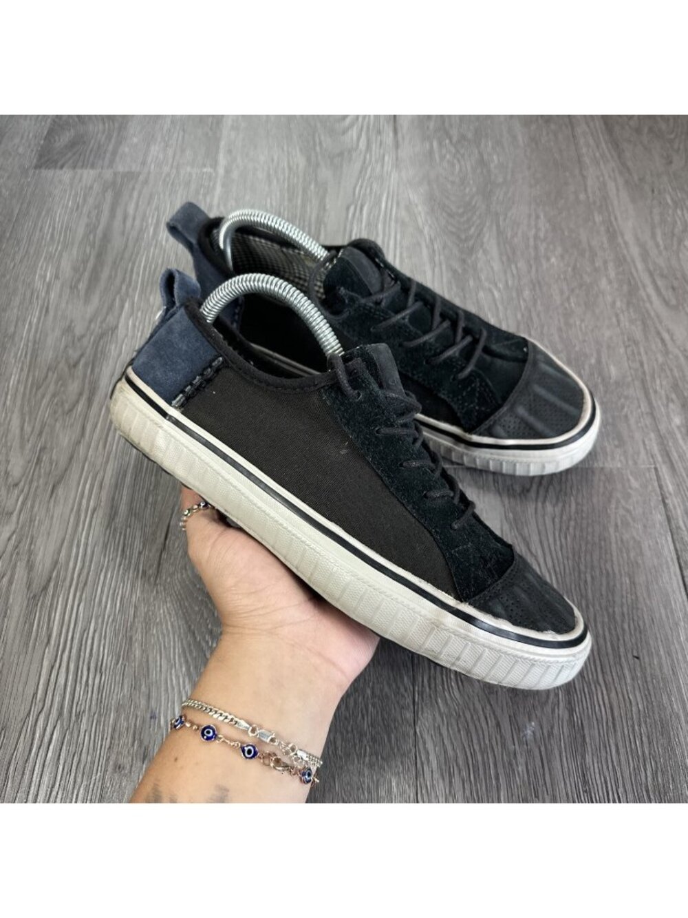 SOREL Berlin Suede and Canvas Chukka Boots Black suede Size 8